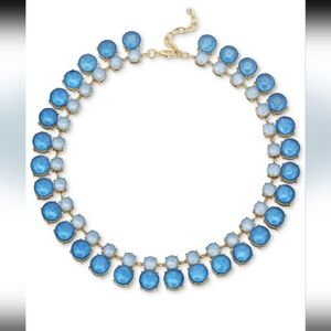 Vibrant Blue and Pink Beaded Necklace